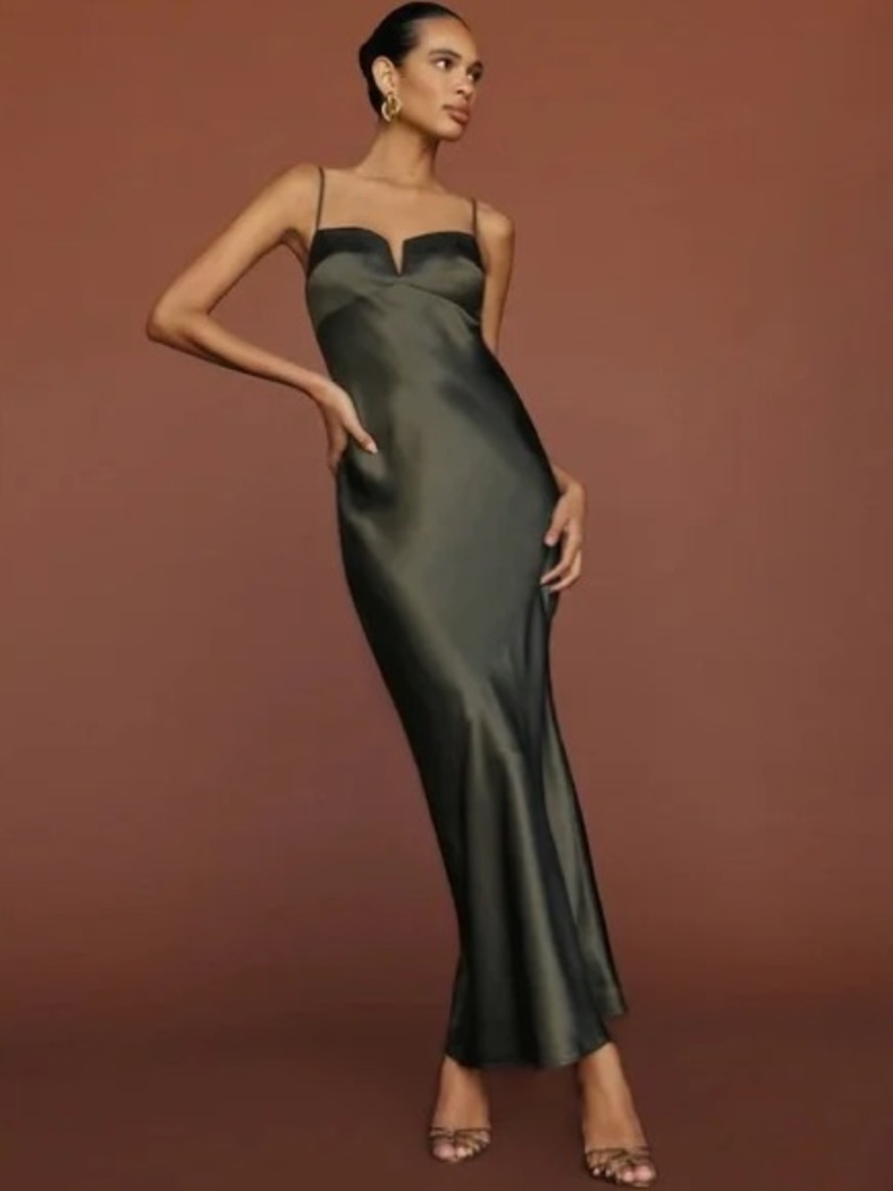 Reformation Brie Dress Sz 8 Green